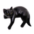 Wood sculpture, 'Black Cat Relaxes' - Signed Balinese Black Cat Sculpture (image 2c) thumbail