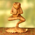 Wood sculpture, 'Yoga Tree Pose Frog' - Hand Carved Animal Theme Wood Sculpture (image 2) thumbail