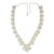 Sterling silver flower necklace, 'Frangipani Glam' - Floral Sterling Silver Necklace thumbail