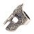 Men's gold accent iolite ring, 'Warrior' - Gold Accent Etruscan Warrior Ring with Iolite (image 2c) thumbail