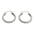 Sterling silver hoop earrings, 'Moon Orbits' - Balinese Handcrafted Silver Hoop Earrings thumbail
