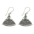 Blue topaz dangle earrings, 'Kintamani' - Indonesian Earrings with Blue Topaz thumbail