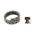 Men's sterling silver band ring, 'Spiral Path' - Men's Wide Braided Silver Ring (image 2j) thumbail