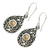 Gold accent dangle earrings, 'Tropical Tear' - Gold Accent Silver Earrings from Bali (image 2b) thumbail