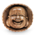 Wood mask, 'Happy Buddha' - Artisan Carved Buddha Mask (image 2a) thumbail
