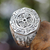 Silver signet ring, 'Lost Temple' - Sterling Silver Signet Ring for Women thumbail