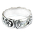 Sterling silver band ring, 'Wild Plumeria' - Floral Sterling Silver Band Ring thumbail