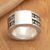 Men's sterling silver band ring, 'Excellence' - Men's Sterling Silver  Band Ring (image 2) thumbail