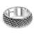 Sterling silver band ring, 'Amlapura Weave' - Women's Woven Silver Band Ring (image 2b) thumbail