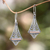 Gold accented dangle earrings, 'Kuta Kite' - Balinese Gold Accented Sterling Silver Dangle Earrings (image 2) thumbail