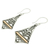 Gold accented dangle earrings, 'Kuta Kite' - Balinese Gold Accented Sterling Silver Dangle Earrings (image 2b) thumbail