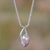 Pearl pendant necklace, 'White Symphony' - Pearl and Silver Pendant Necklace thumbail