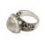 Cultured pearl cocktail ring, 'Graceful Moon' - Cultured Mabe Pearl Cocktail Ring