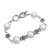 Cultured mabe pearl link bracelet, 'Moonlit Poem' - Cultured Mabe Pearl Link Bracelet