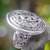 Sterling silver cocktail ring, 'Cross Shield' - Balinese Sterling Silver Cocktail Ring (image 2b) thumbail