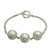 Mabe pearl bracelet, 'Ice Flowers' - Mabe Pearl and Sterling Silver Bracelet
