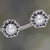 Pearl flower stud earrings, 'Moonlit Blossoms' - Sterling Silver and Pearl Flower Stud Earrings (image 2) thumbail