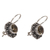 Citrine drop earrings, 'Singaraja Sunflower' - Sterling Silver and Citrine Sunflower Drop Earrings (image 2b) thumbail