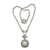 Gargantilla colgante de perlas - Gargantilla de Perlas Balinesas y Plata de Ley