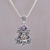 Amethyst and citrine pendant necklace, 'Rainforest Frog' - Amethyst and Citrine Frog Pendant Necklace from Bali thumbail
