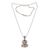 Amethyst and citrine pendant necklace, 'Rainforest Frog' - Amethyst and Citrine Frog Pendant Necklace from Bali (image 2b) thumbail