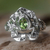 Peridot cocktail ring, 'Green Rainforest Frog' - Peridot and silver frog cocktail ring (image 2b) thumbail