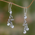 Cultured pearl dangle earrings, 'Singaraja Vines' - Sterling Silver and Cultured Pearl Dangle Earrings thumbail