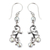 Cultured pearl dangle earrings, 'Singaraja Vines' - Sterling Silver and Cultured Pearl Dangle Earrings (image 2a) thumbail