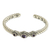 Amethyst cuff bracelet, 'Triple Crown in Purple' - Amethyst and Sterling Silver Cuff Bracelet from Bali (image 2a) thumbail