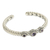 Amethyst cuff bracelet, 'Triple Crown in Purple' - Amethyst and Sterling Silver Cuff Bracelet from Bali (image 2b) thumbail