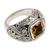 Citrine cocktail ring, 'Flash Fire' - Balinese Citrine and Sterling Silver Cocktail Ring (image 2a) thumbail