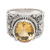 Citrine cocktail ring, 'Golden Flower' - Citrine and Sterling Silver Cocktail Ring from Bali (image 2a) thumbail