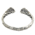 Multi-gemstone gold accented cuff bracelet, 'Meeting of Hearts' - Multi-gemstone Gold Accented Cuff Bracelet from Bali