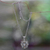 Multi-gemstone pendant necklace, 'Rainbow Flower' - Multi-gemstone Flower Pendant Necklace from Bali thumbail