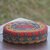 Beaded ate grass basket, 'Empress Treasure' - Fair Trade Multicolor Beaded Basket With Lid