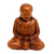 Wood sculpture, 'Samadhi Buddha' - Hand Carved Wood Buddha Statuette from Bali thumbail