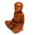 Wood sculpture, 'Samadhi Buddha' - Hand Carved Wood Buddha Statuette from Bali (image 2c) thumbail