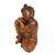Wood statuette, 'Relaxing Buddha' - Balinese Hand-Carved Wood Buddha Statuette (image 2c) thumbail