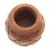 Decorative wood vase, 'Sukawati Floral I' - Decorative mahogany wood vase (image 2c) thumbail