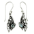 Blue topaz dangle earrings, 'Kupu-Kupu' - Blue Topaz Butterfly Dangle Earrings from Bali thumbail