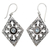 Blue topaz dangle earrings, 'Blue Padma' - Sterling Silver and Blue Topaz Earrings with Floral Motif (image 2b) thumbail