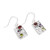 Multi-gemstone dangle earrings, 'colour Bubbles' - Gemstone and Sterling Silver Dangle Earrings from Bali