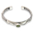 Peridot cuff bracelet, 'Baby Viper' - Snake Motif Cuff Bracelet with Peridot thumbail