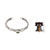Peridot cuff bracelet, 'Baby Viper' - Snake Motif Cuff Bracelet with Peridot (image 2j) thumbail