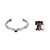 Garnet cuff bracelet, 'Baby Viper' - Sterling Silver and Garnet Cuff Bracelet with Snake Motif (image 2j) thumbail