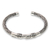Sterling silver cuff bracelet, 'Balinese Serpents' - Snake Themed Sterling Silver Cuff Bracelet from Bali thumbail
