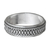 Men's sterling silver meditation spinner ring, 'Odyssey' - Men's Textured Sterling Silver Meditation Ring