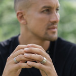 Sterling silver meditation spinner ring, 'Speed' - Handcrafted Sterling Silver Meditation Spinner Ring