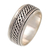 Sterling silver meditation spinner ring, 'Speed' - Handcrafted Sterling Silver Meditation Spinner Ring (image 2d) thumbail