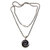 Sterling silver pendant necklace, 'Sea Spiral' - Oxidized Sterling Silver Pendant Necklace with Shell Motif